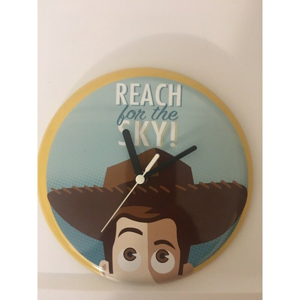 DIsney PIXAR TOY STORY'S WOODY REACH FOR THE SKY WALL CLOCK HALLMARK WORKS